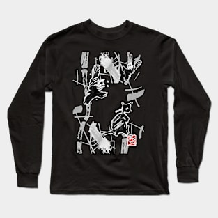 sumi-e hunting Long Sleeve T-Shirt